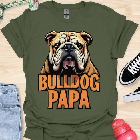 Bulldog Papa - V8 - Gothic Graphic T-Shirt